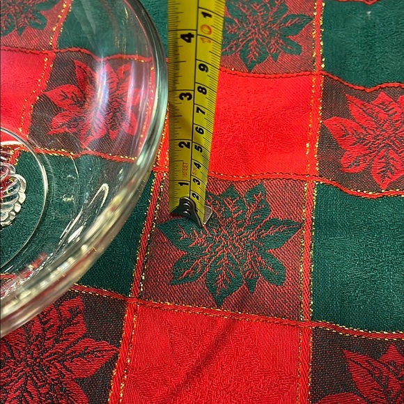 Clear Glass Floral Bowl - Picture 5 of 6